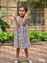 Geometric swirl – Soft Cotton Baby Dress for Summer