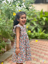 Geometric swirl – Soft Cotton Baby Dress for Summer