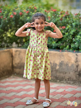Sage Bloom – Floral cotton frock