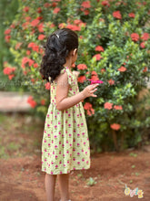 Sage Bloom – Floral cotton frock