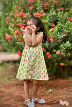 Sage Bloom – Floral cotton frock