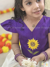 Sooriyam - Hand Embroidered Sunflower Ethnic Set