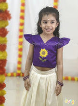 Sooriyam - Hand Embroidered Sunflower Ethnic Set