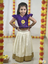 Sooriyam - Hand Embroidered Sunflower Ethnic Set