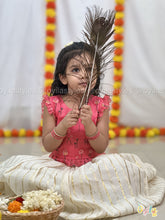 Pavazham - Coral Pink Ethnic Set