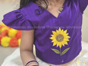 Sooriyam - Hand Embroidered Sunflower Ethnic Set