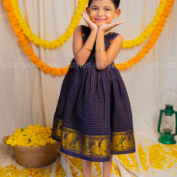 Anicham - Black Hand embroidered Frock