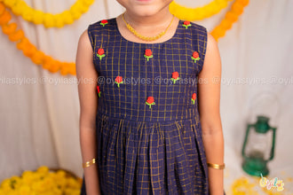 Anicham - Black Hand embroidered Frock