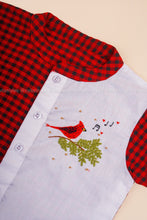Cardinal Joy - Hand Embroidered Christmas Shirt