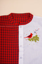 Cardinal Joy - Hand Embroidered Christmas Shirt