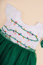 Twinkling Greens - Fluffy Christmas Frock