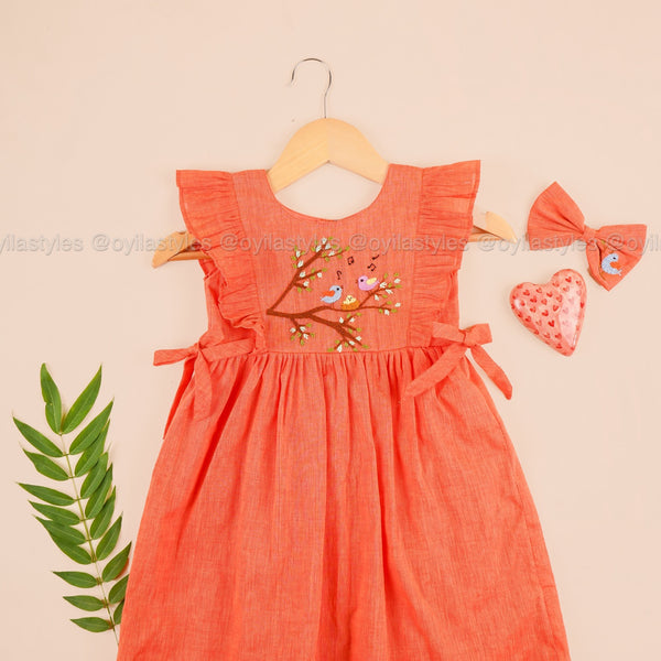 Madhavi – Hand Embroidered Frock for Kids