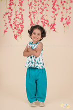 Butterfly Breeze – Pleated Top & Skirt Cotton Set for Girls