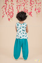 Butterfly Breeze – Pleated Top & Skirt Cotton Set for Girls