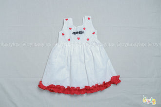 Thadam Frock - Girls Cotton Frock with custom Tamil Name
