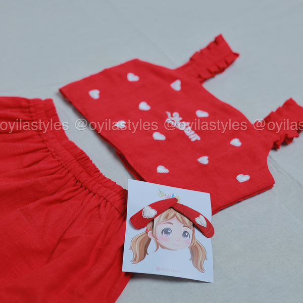 Thadam Kaadhal Set - Personalised Tamil Embroidered Clothing for kids