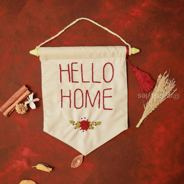 Embroidered Wall Hanging (2 pcs)
