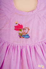 Anaya – Lavender Baby Dress Set with Hand-Embroidered Teddy