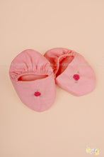Kani – Peach Baby Dress Set with Floral Embroidery