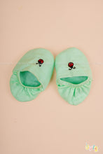 Vaigai – Mint Green Dress Set with Ladybug Embroidery
