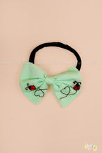 Vaigai – Mint Green Dress Set with Ladybug Embroidery